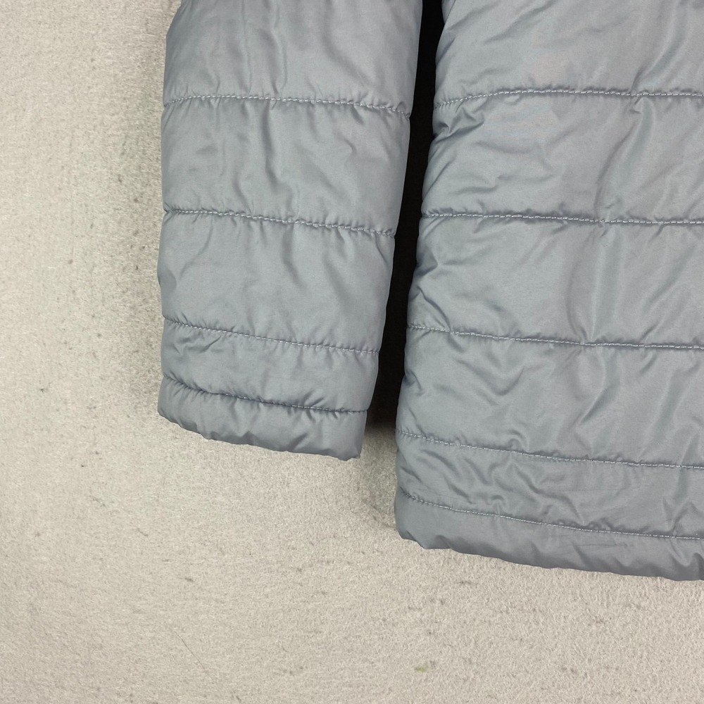 The North Face boys jacket M 10 12 Puffer Sherpa Boy Quilted gray black pockets - Picture 9 of 13